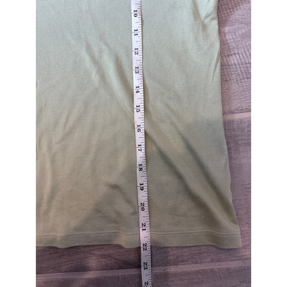 CHARTER CLUB Silk Cotton Blend Boatneck Top XL Sage Green 3/4 Sleeve - Picture 5 of 6